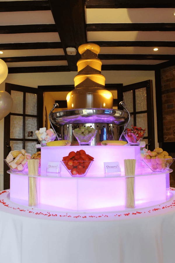 milk chocolate fountain hire