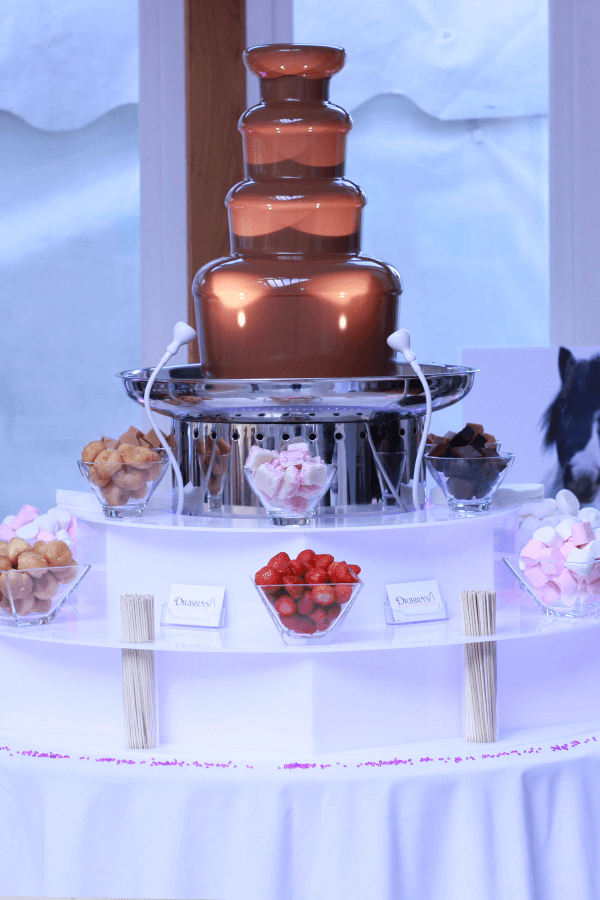 luxury chocolate fountain hire