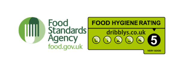 Dribblys 5 star food hygiene rating
